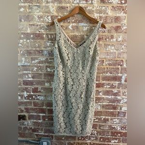 Gold Lauren by Ralph Lauren evening dress